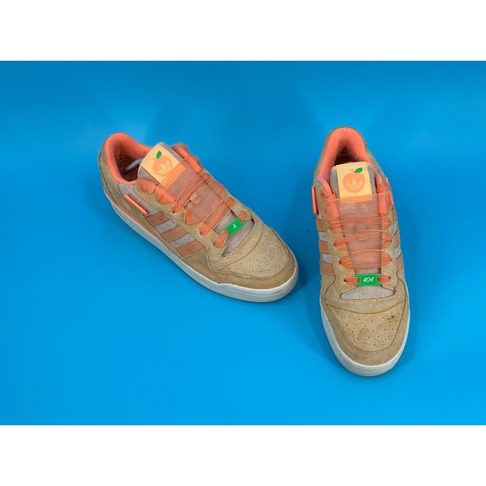 Adidas x SNIPES Forum Low Peach Tree Mens 10 Orange Suede Sneakers IF7989
